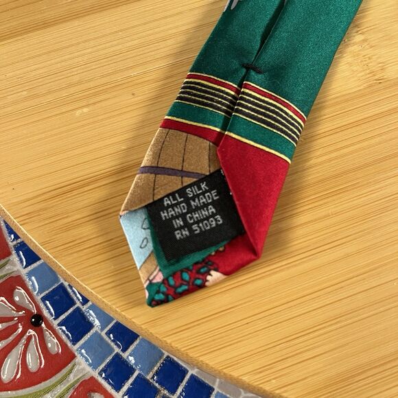 Vintage Kersten Brothers Jolly Ol’ Nicktites Christmas Tie Santa in Hot Tub - Picture 5 of 5